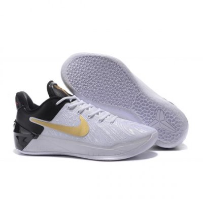 Nike Erkek Kobe A.D. Beyaz / Siyah / Metal Altın Basketbol Ayakkabısı Türkiye - LLX00RY4